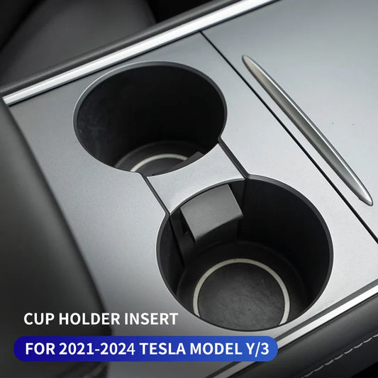 Cup Holder for Tesla Model Y / Model 3 (2021–2025) – Central Console Drink Holder, Interior Accessory