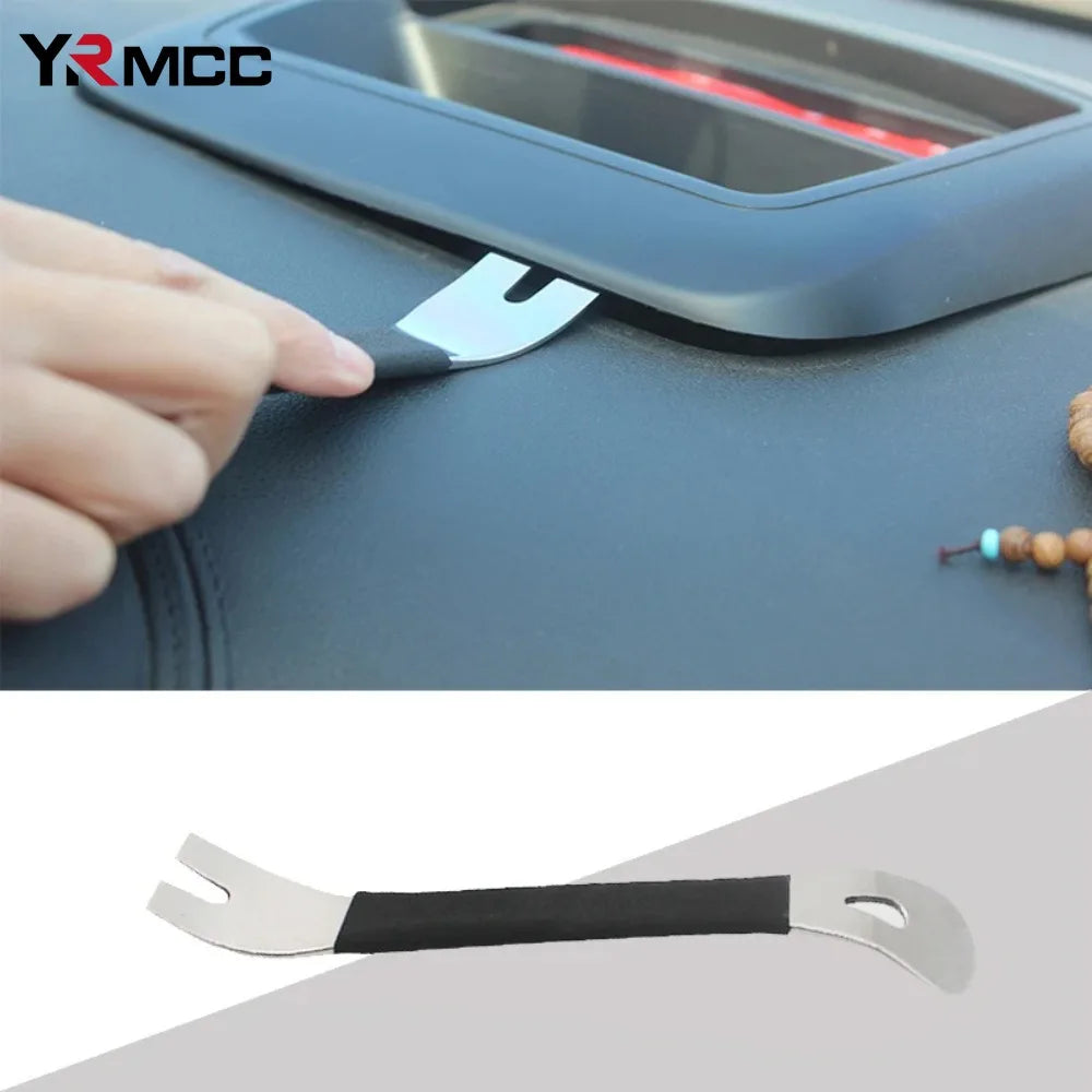 Car Trim Removal Pry Tool – Dual-End Stainless Steel Panel & Fastener Lever